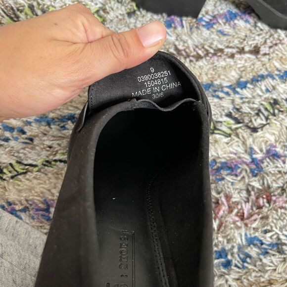 NWOT ASOS vegan suede chunky heel loafers - Picture 5 of 5